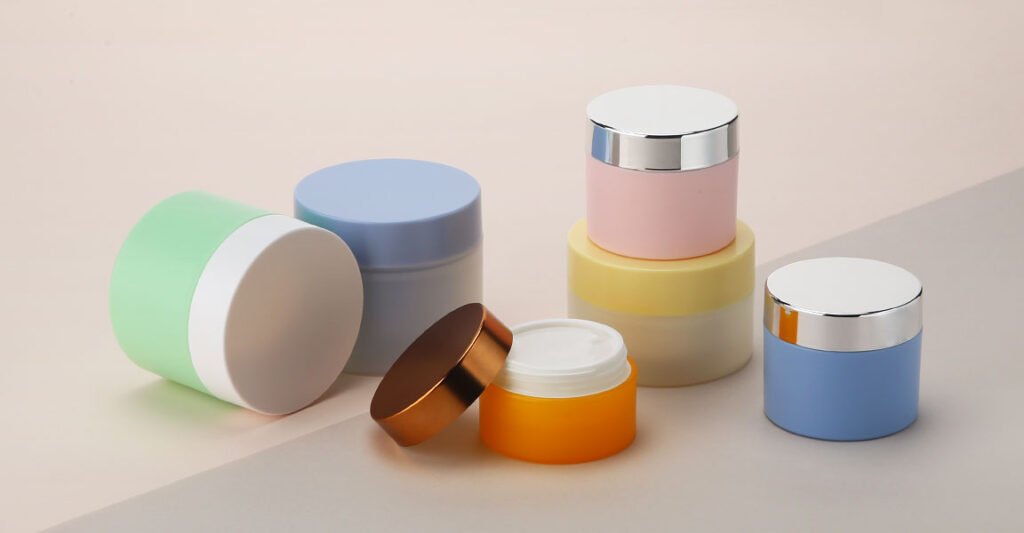 What are cosmetic jars made of ?cream jars