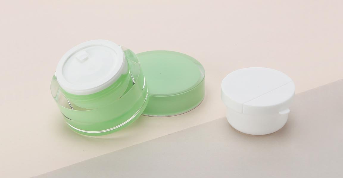 Round Refillable Jarrefillable cosmetic jar